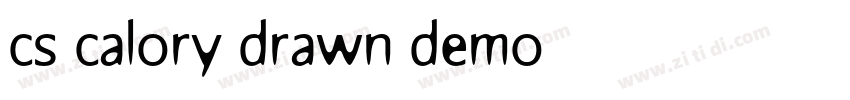 cs calory drawn demo字体转换 cs calory drawn demo字体转换